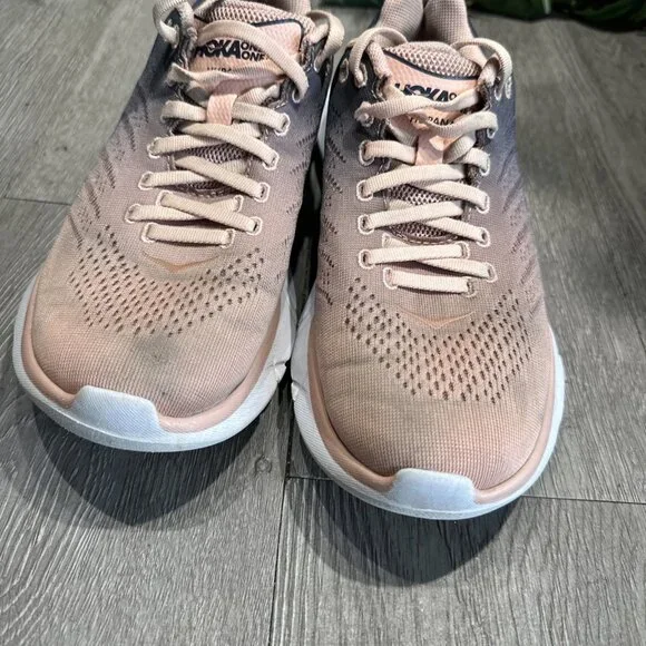 Hoka One One Womens Hupana EM 1099737 DPMIN Pink Running Shoes Sneakers Sz 6.5 - Picture 3 of 9